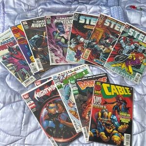 Comic Book Collection with Vibrant Covers